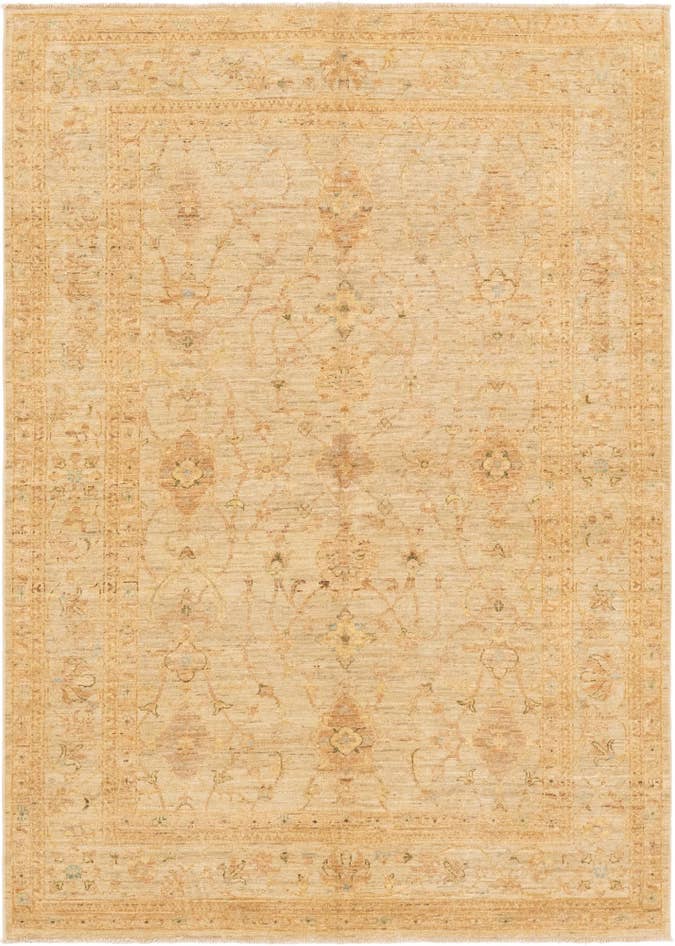Detail image of 5' 7 x 7' 10 Hand Knotted Peshawar Ziegler Rug
