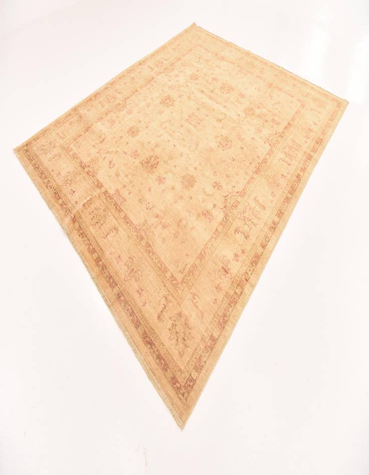 Detail image of 8' 2 x 9' 7 Hand Knotted Peshawar Ziegler Rug