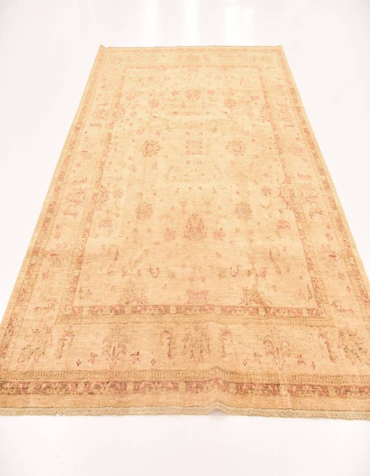 Detail image of 8' 2 x 9' 7  Hand Knotted Peshawar Ziegler Rug