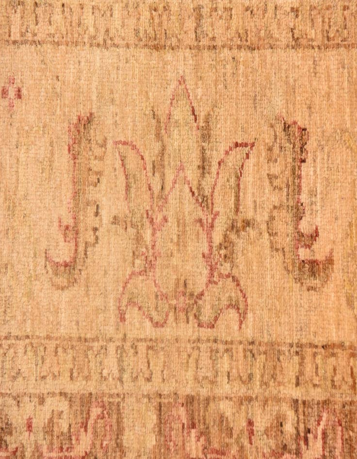 Detail image of 8' 2 x 9' 7  Hand Knotted Peshawar Ziegler Rug