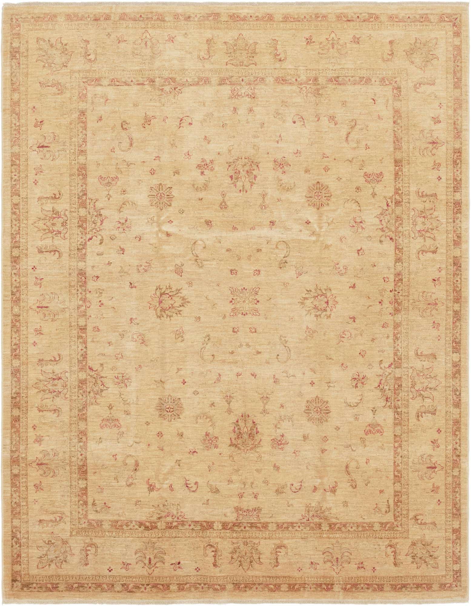 8' 2 x 9' 7 Hand Knotted Peshawar Ziegler Rug