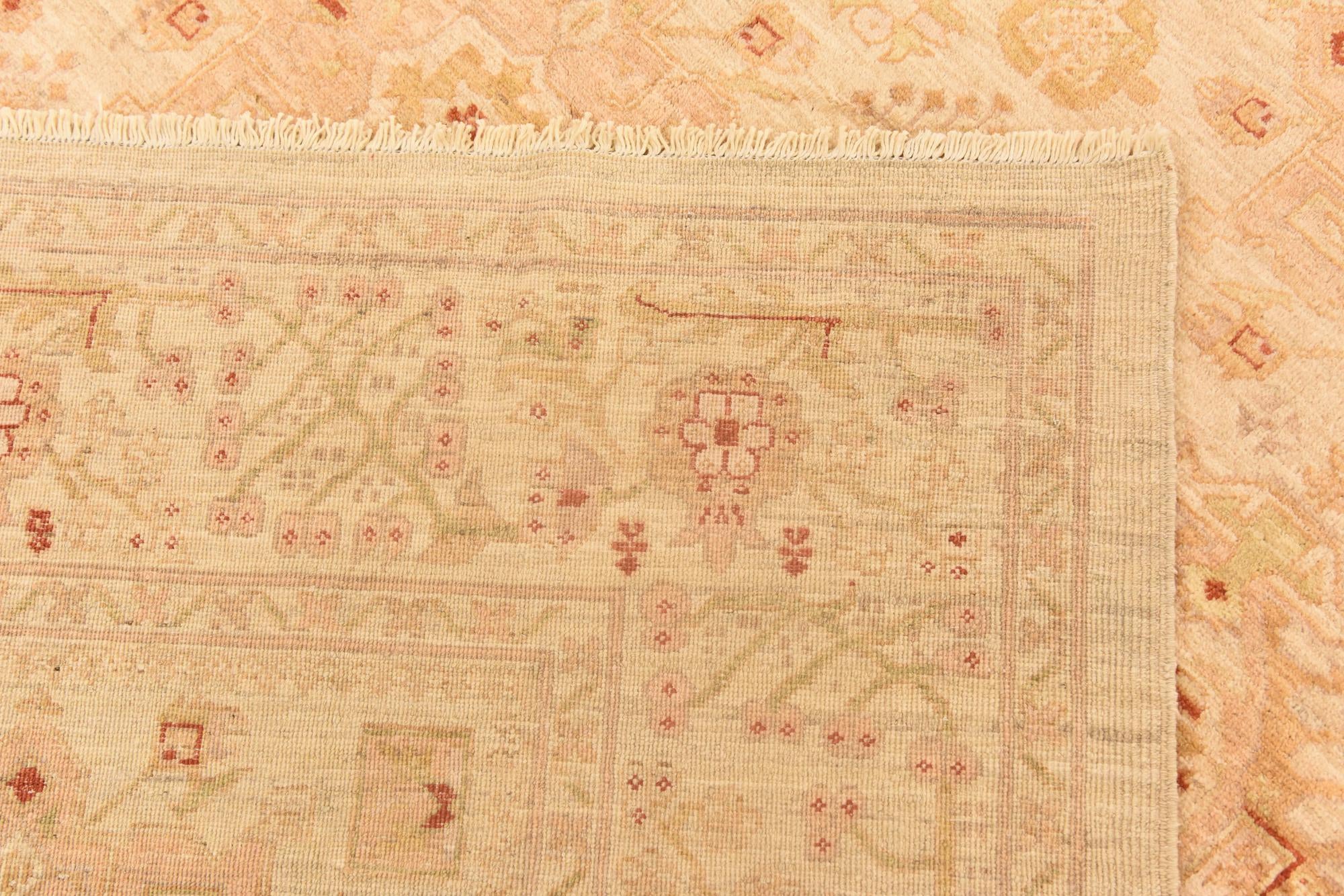 8' 2 x 9' 9 Hand Knotted Peshawar Ziegler Rug