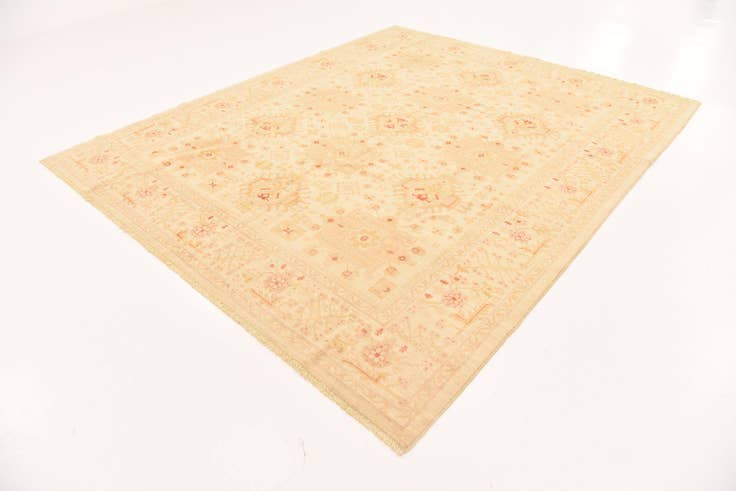 Detail image of 8' 2 x 9' 9 Hand Knotted Peshawar Ziegler Rug