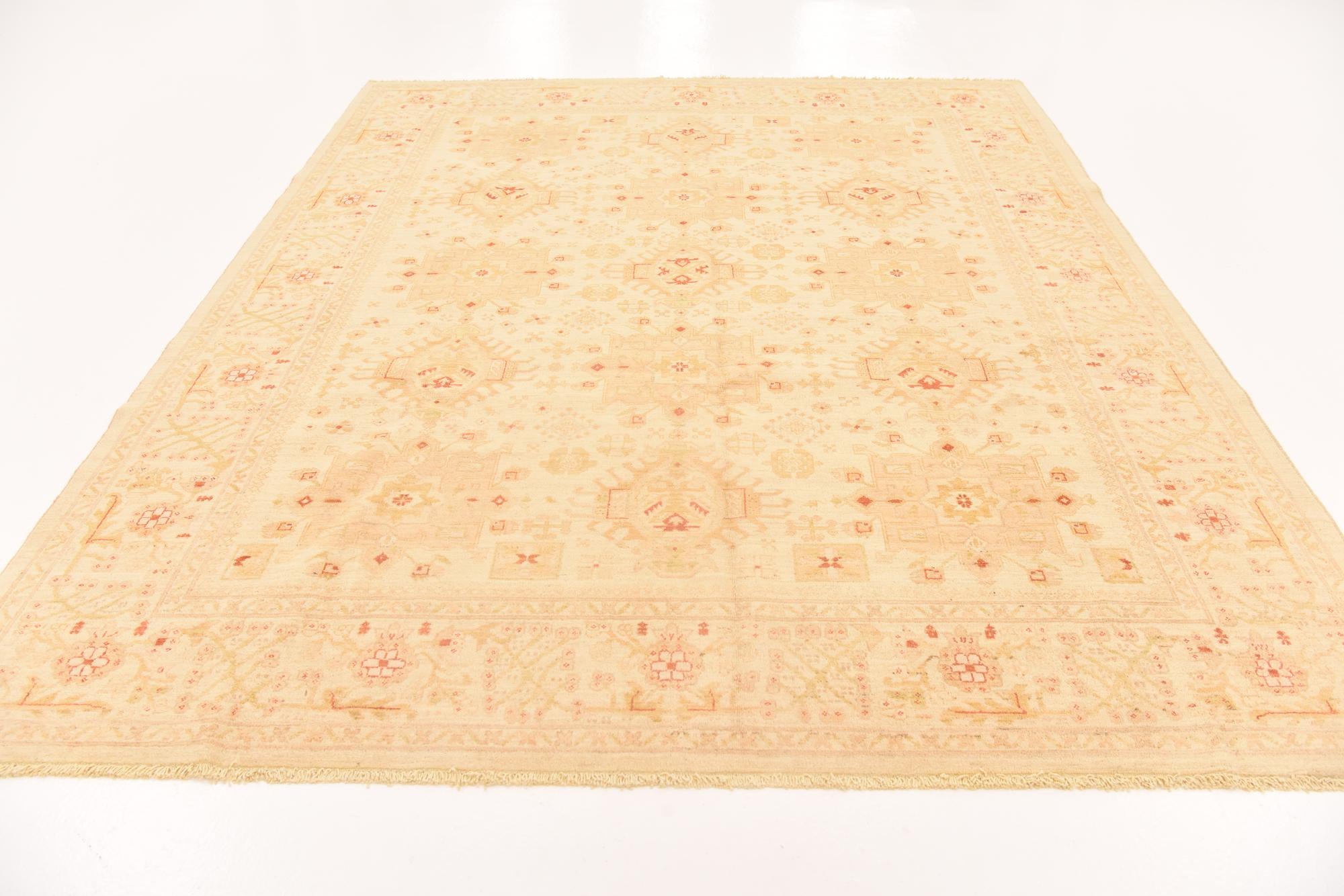 8' 2 x 9' 9 Hand Knotted Peshawar Ziegler Rug