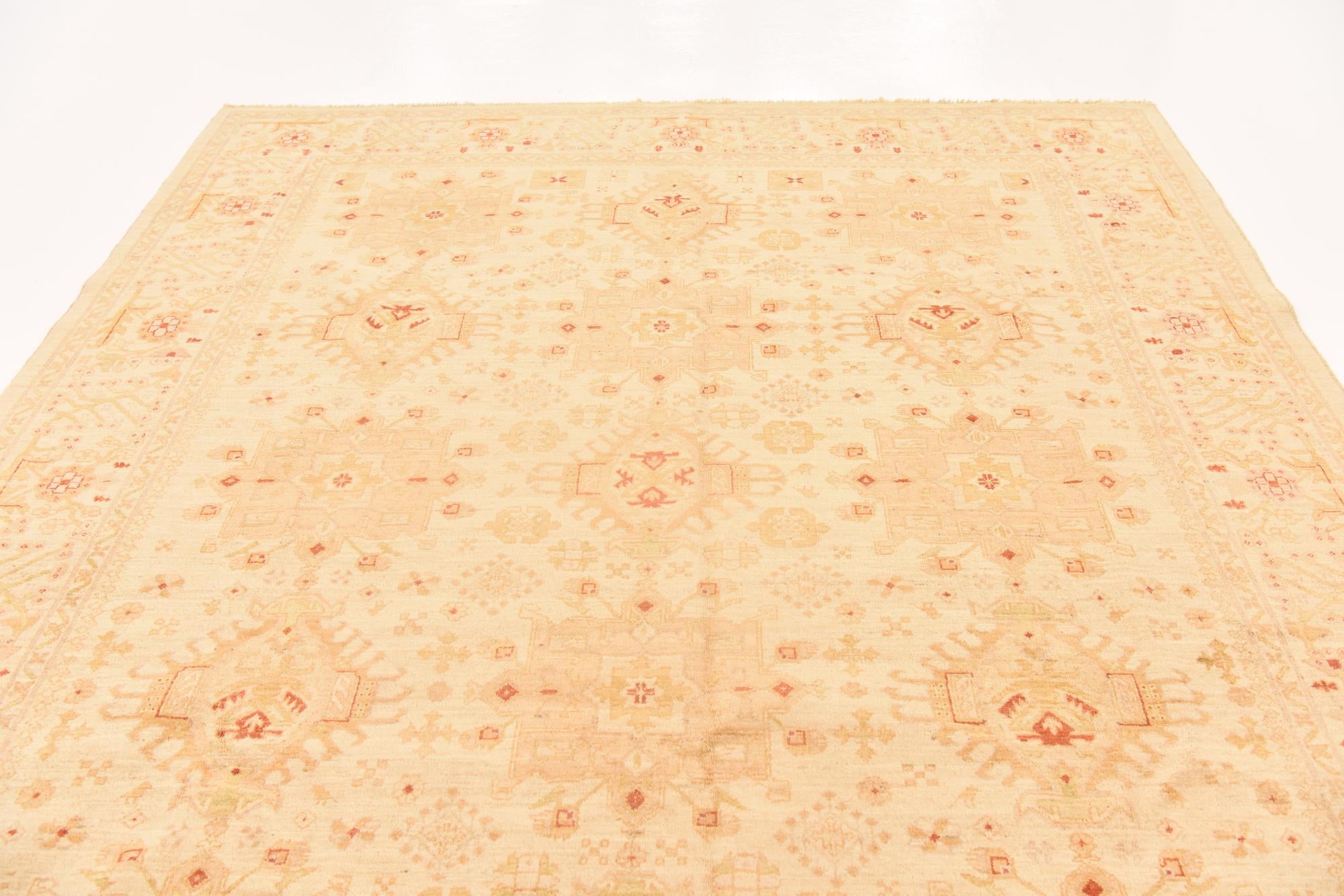 8' 2 x 9' 9 Hand Knotted Peshawar Ziegler Rug