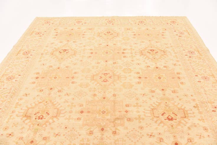 Detail image of 8' 2 x 9' 9 Hand Knotted Peshawar Ziegler Rug