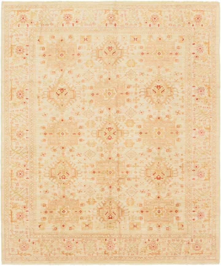 8' 2 x 9' 9 Hand Knotted Peshawar Ziegler Rug