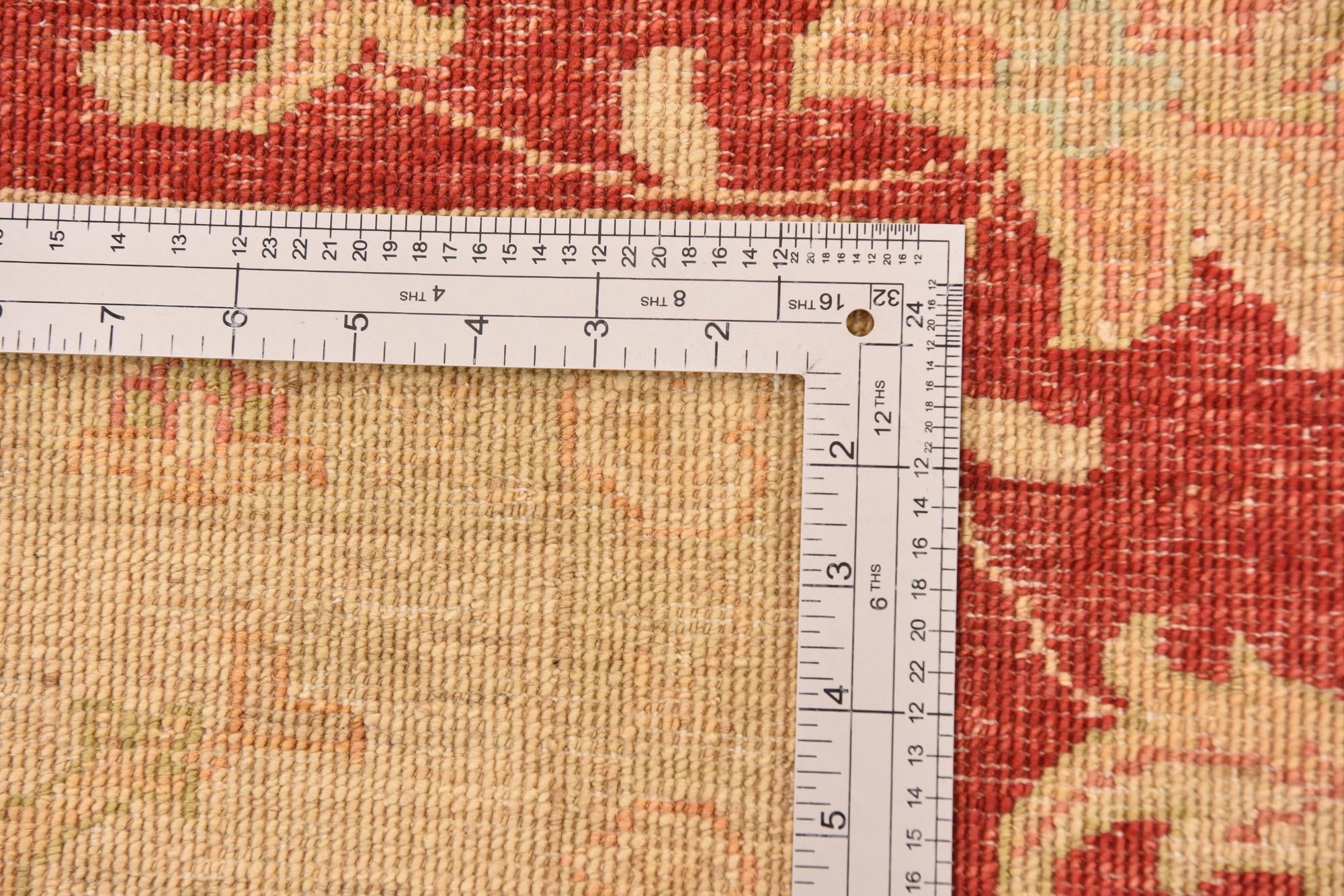 6' 6 x 7' 10 Hand Knotted Peshawar Ziegler Rug