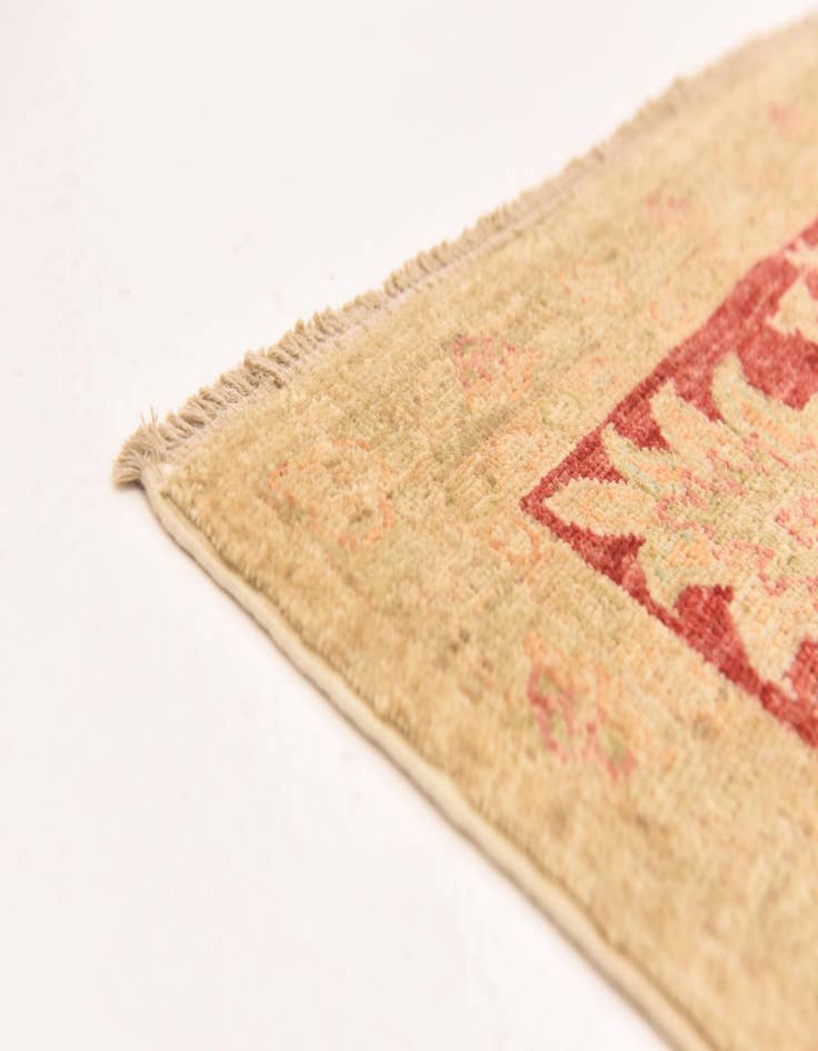 Detail image of 6' 6 x 7' 10  Hand Knotted Peshawar Ziegler Rug