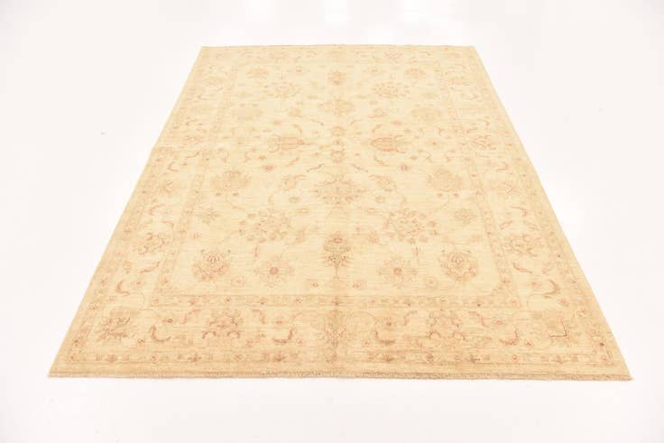 Detail image of 5' 7 x 7' 8 Hand Knotted Peshawar Ziegler Rug