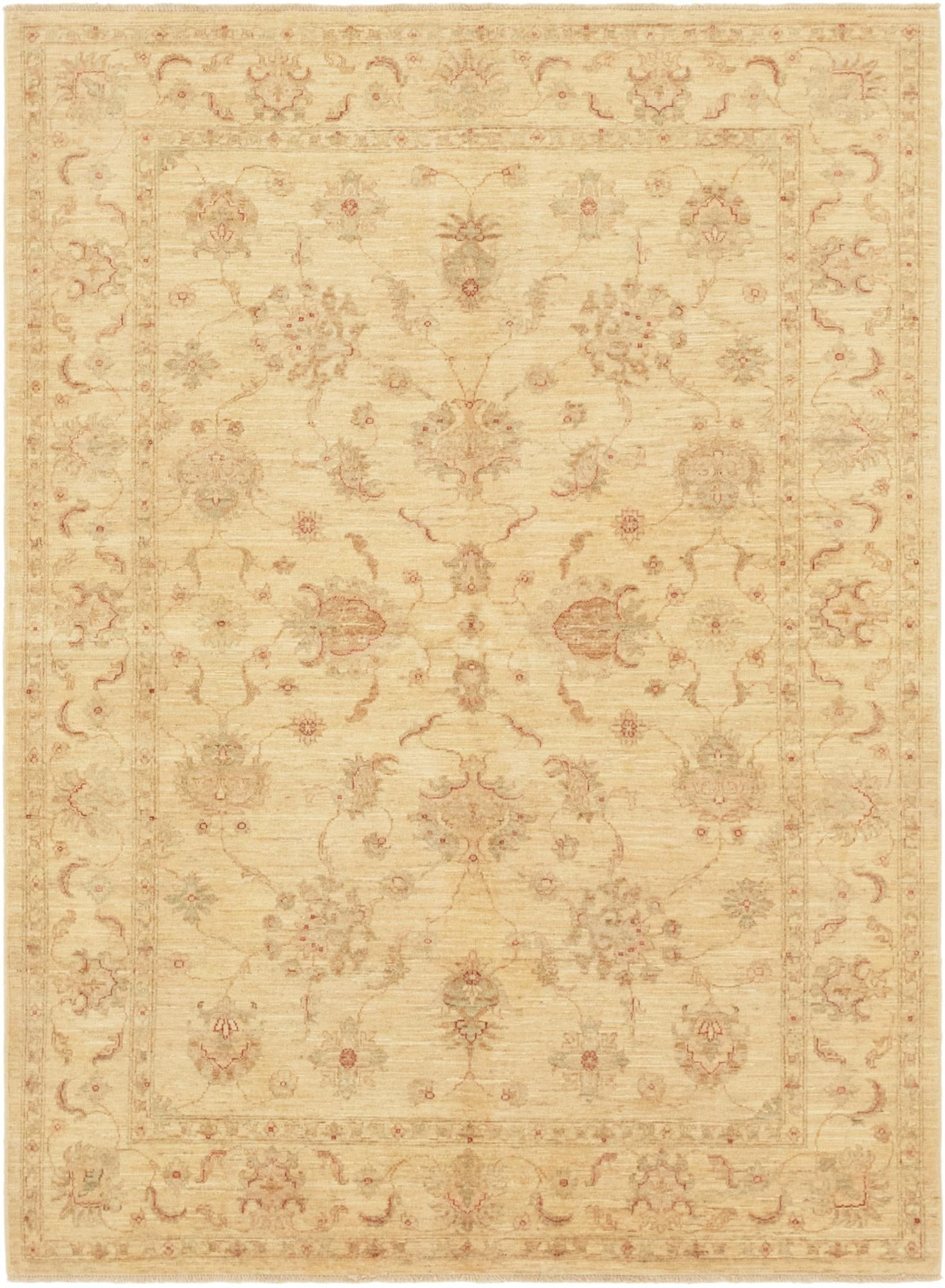5' 7 x 7' 8 Hand Knotted Peshawar Ziegler Rug