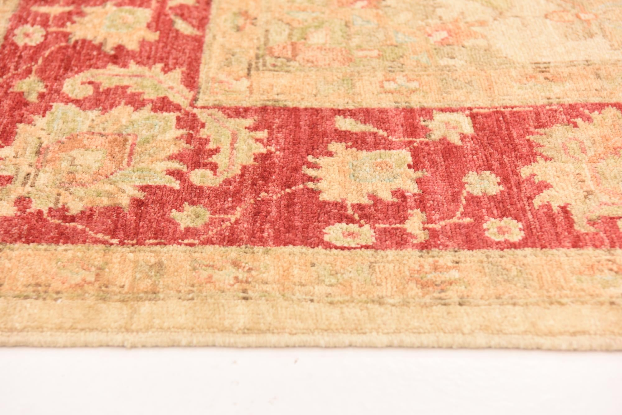 5' 7 x 7' 11 Hand Knotted Peshawar Ziegler Rug