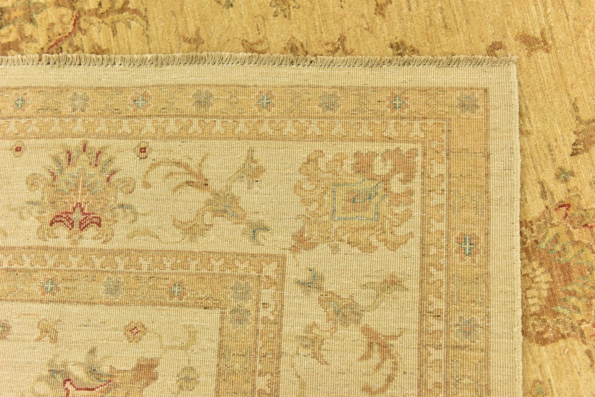 7' 1 x 9' 10 Hand Knotted Peshawar Ziegler Rug