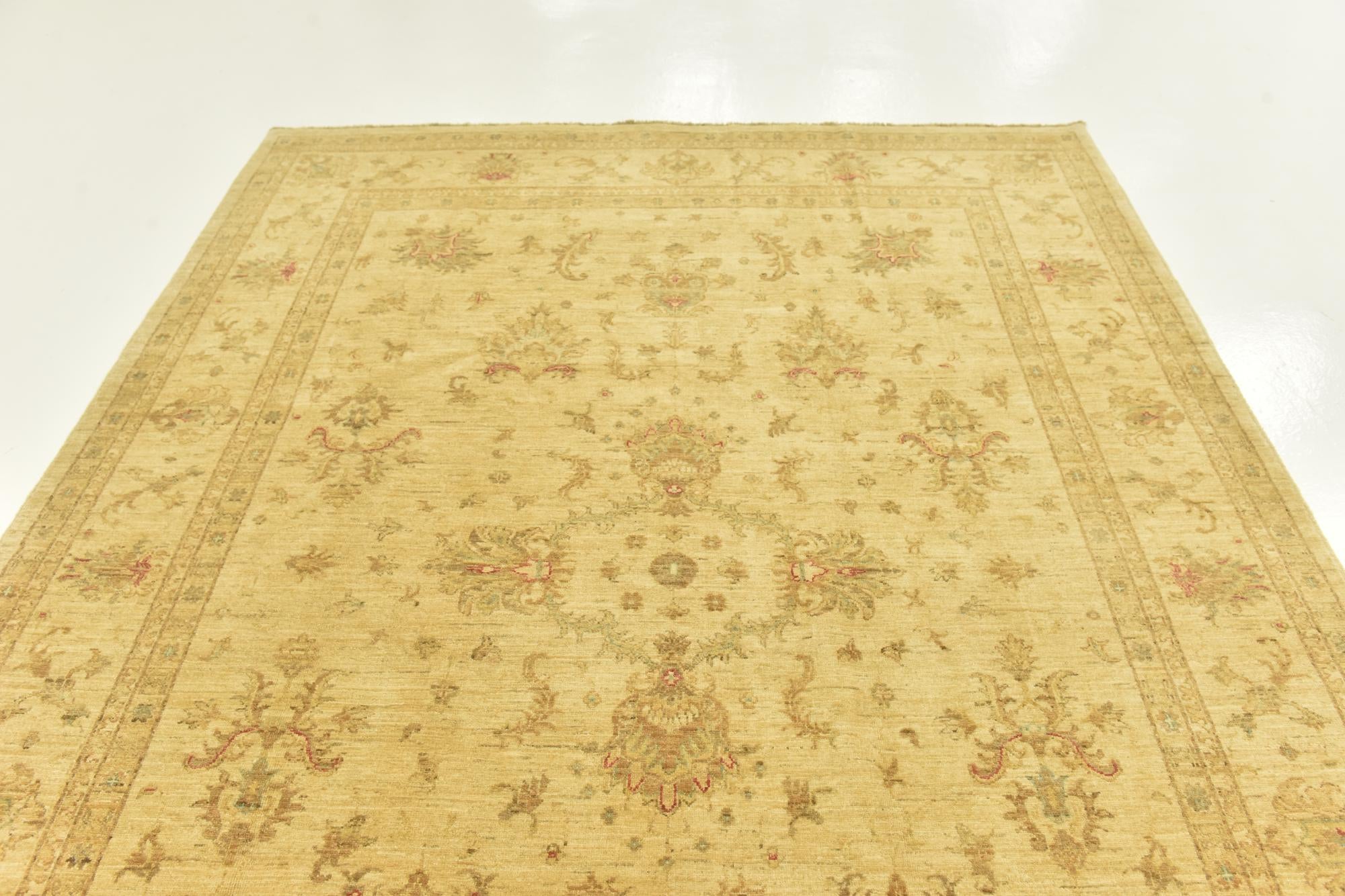 7' 1 x 9' 10 Hand Knotted Peshawar Ziegler Rug