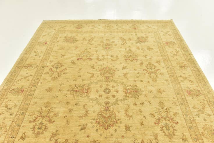 Detailansicht von 215cm x 300cm Handgeknüpft Peshawar Ziegler Teppich