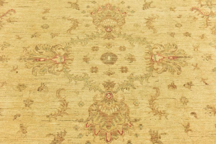 Detailansicht von 215cm x 300cm Handgeknüpft Peshawar Ziegler Teppich