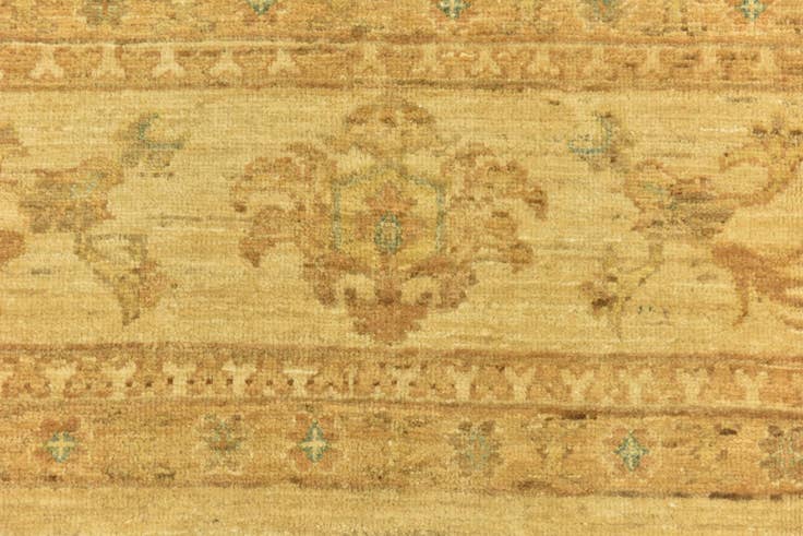 Detailansicht von 215cm x 300cm Handgeknüpft Peshawar Ziegler Teppich