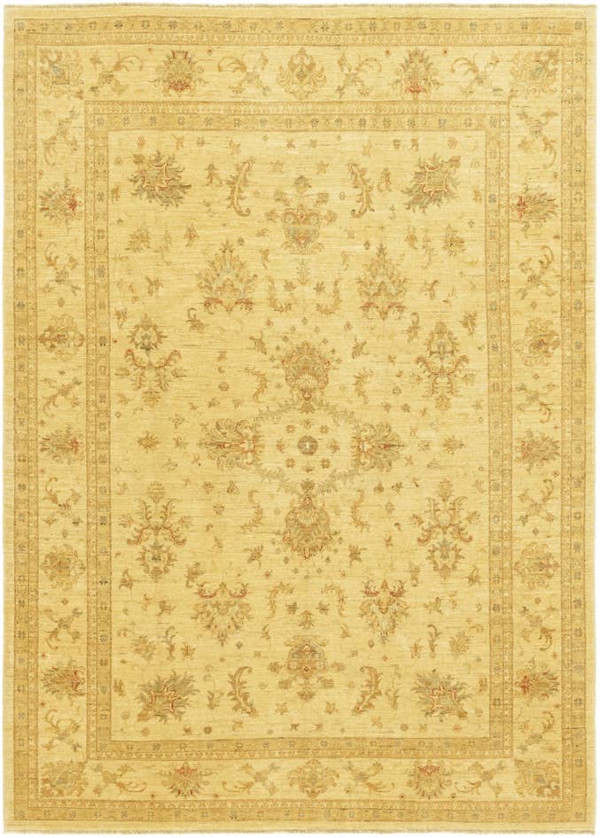 Detail image of 7' 1 x 9' 10 Hand Knotted Peshawar Ziegler Rug