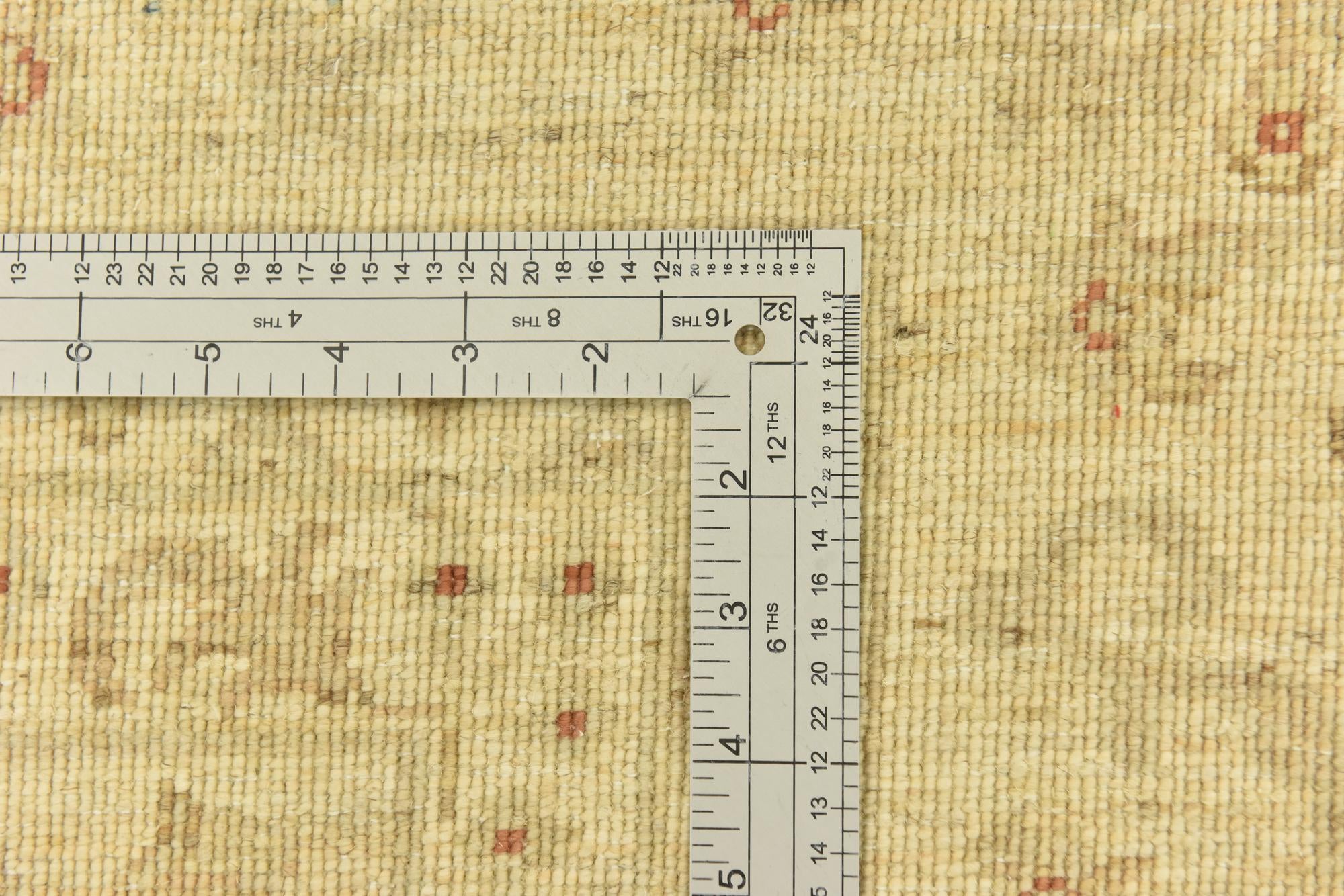 7' 1 x 10' Hand Knotted Peshawar Ziegler Rug