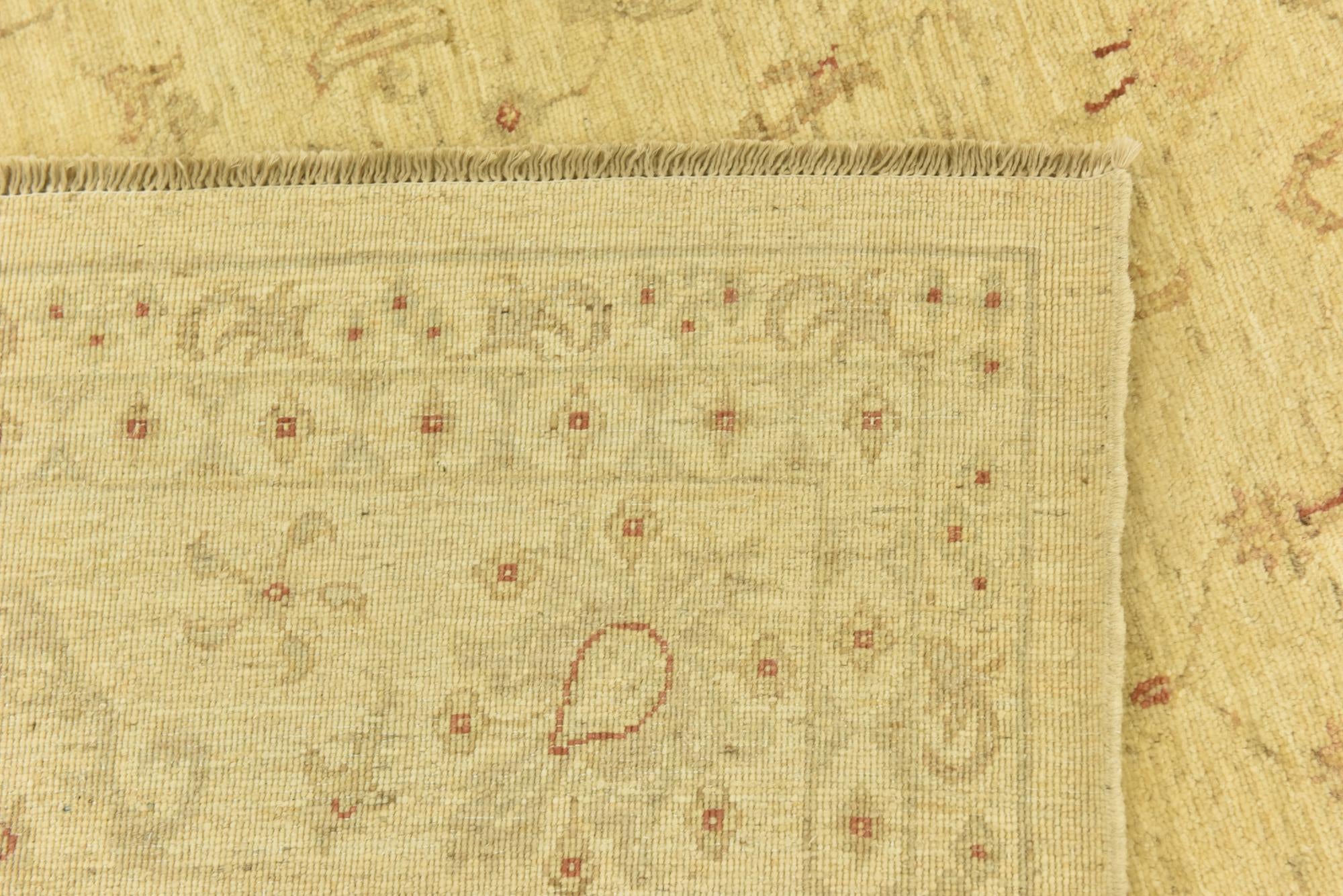 7' 1 x 10' Hand Knotted Peshawar Ziegler Rug