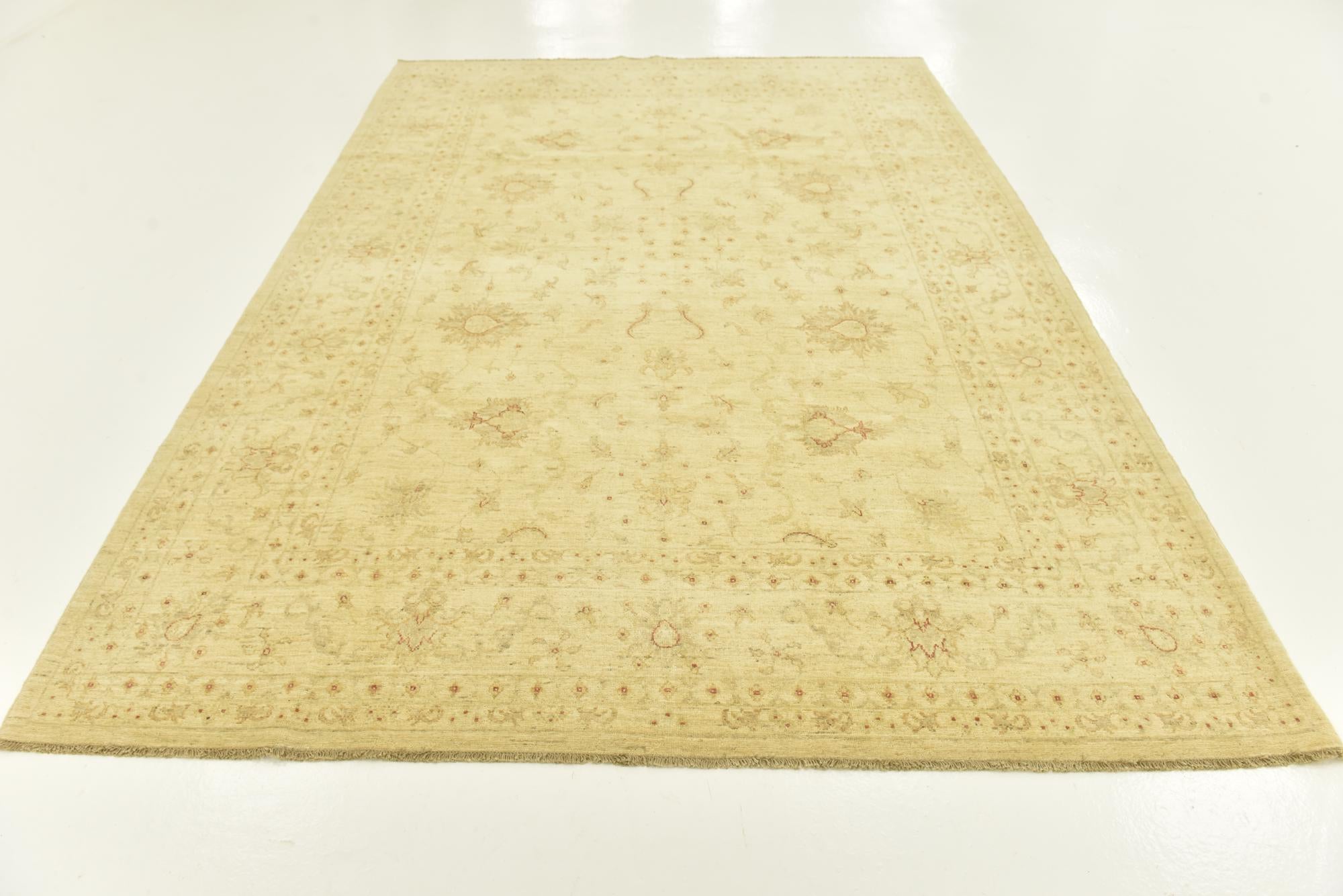 7' 1 x 10' Hand Knotted Peshawar Ziegler Rug