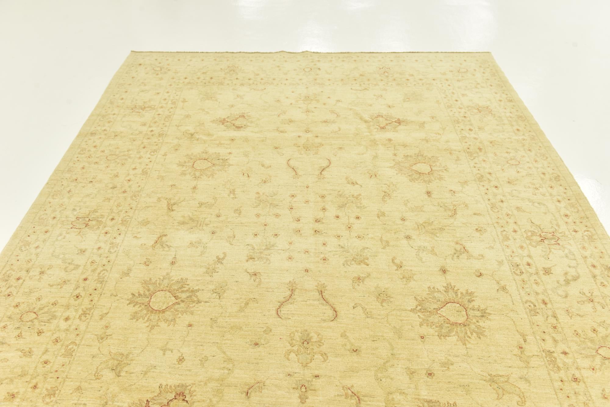 7' 1 x 10' Hand Knotted Peshawar Ziegler Rug