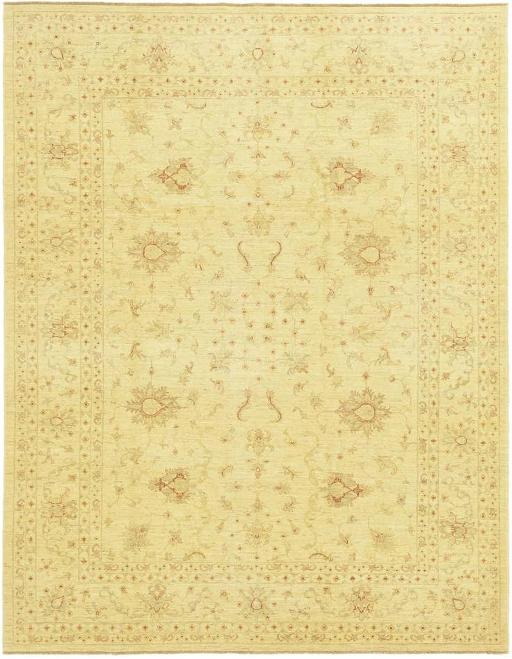 Detail image of 7' 1 x 10' Hand Knotted Peshawar Ziegler Rug