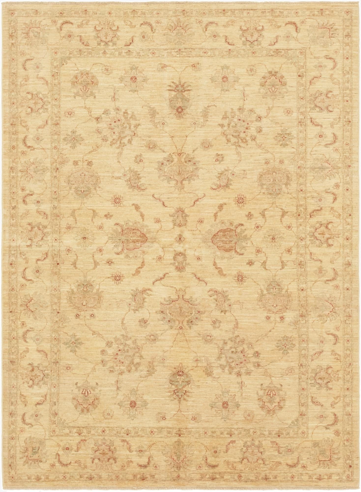 5' 7 x 7' 8  Hand Knotted Peshawar Ziegler Rug