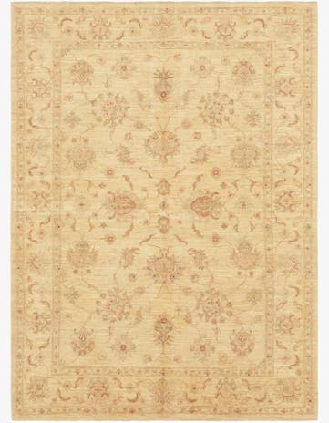 5' 7 x 7' 8 Hand Knotted Peshawar Ziegler Rug