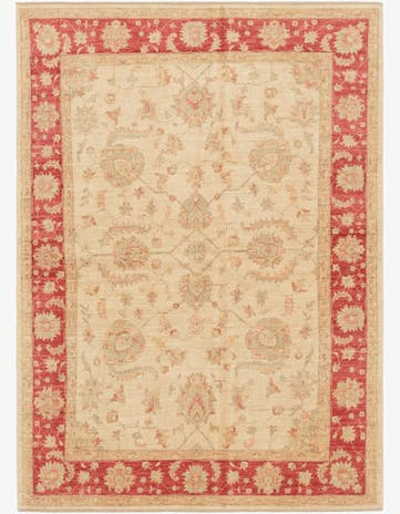 5' 7 x 7' 11 Hand Knotted Peshawar Ziegler Rug