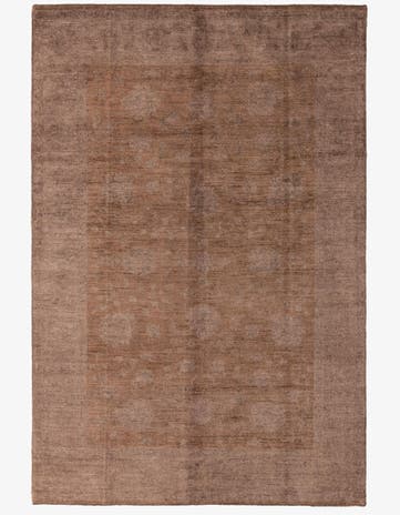6' 3 x 9' 4 Hand Knotted Peshawar Ziegler Rug
