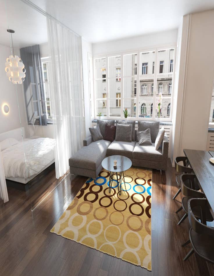 Detail image of 6' 7 x 10' Reproduction Gabbeh Rug