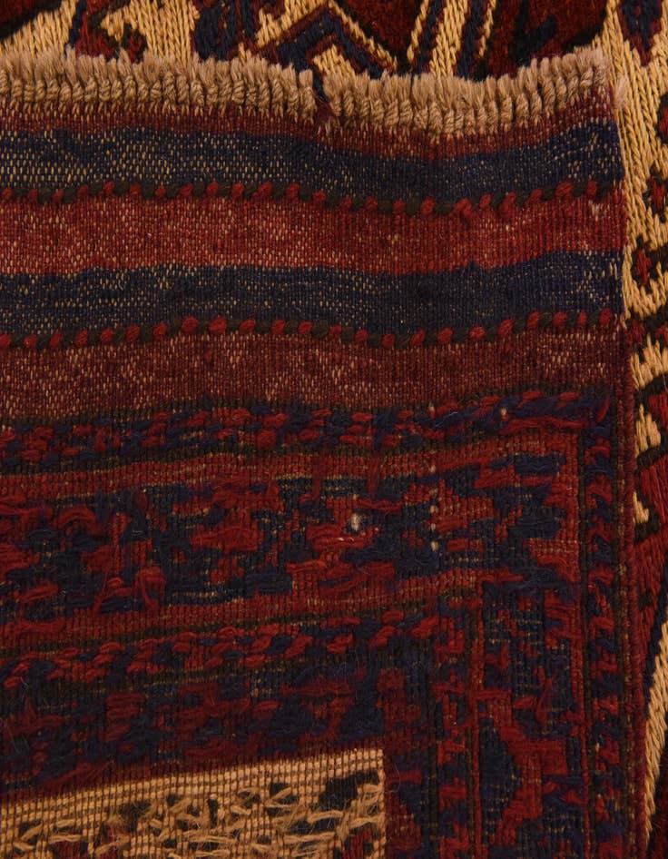 Detail image of 6' 5 x 9' 4  Hand Knotted Sumak Oriental Wool Rug