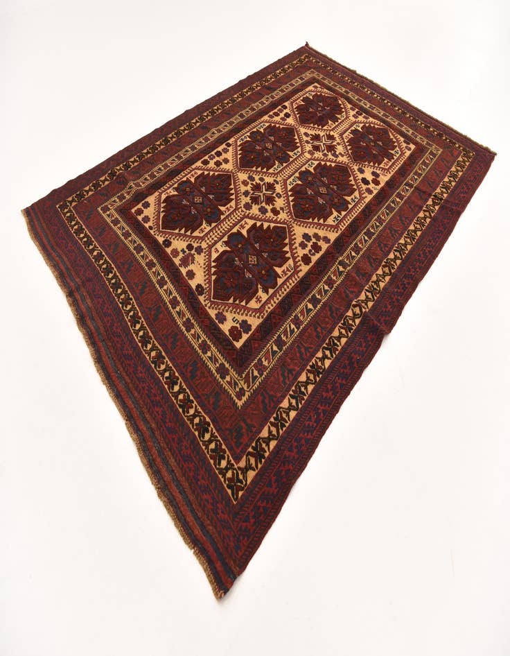 Detail image of 6' 5 x 9' 4  Hand Knotted Sumak Oriental Wool Rug