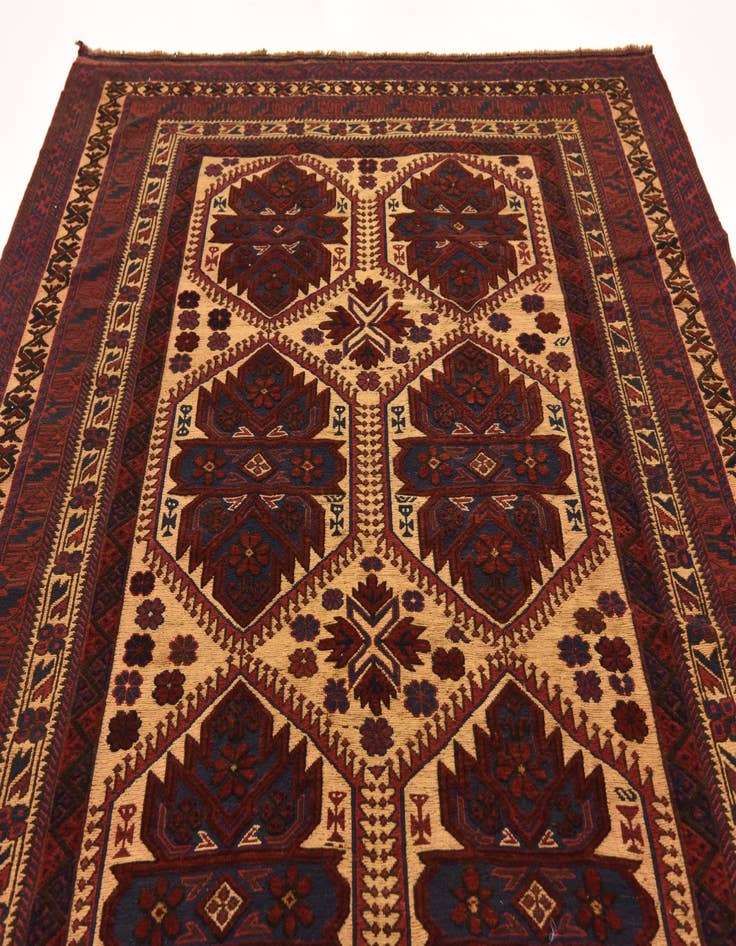 Detail image of 6' 5 x 9' 4  Hand Knotted Sumak Oriental Wool Rug