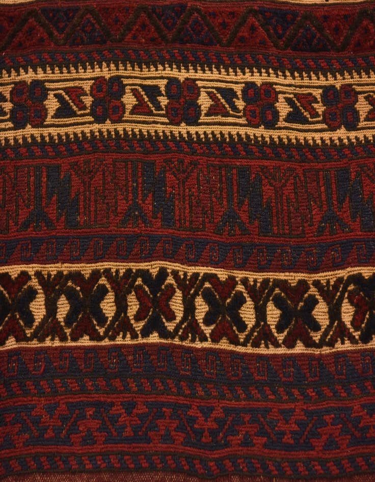 Detail image of 6' 5 x 9' 4  Hand Knotted Sumak Oriental Wool Rug