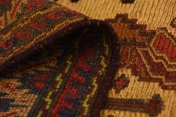 6' 7 x 9' Hand Knotted Sumak Oriental Wool Rug