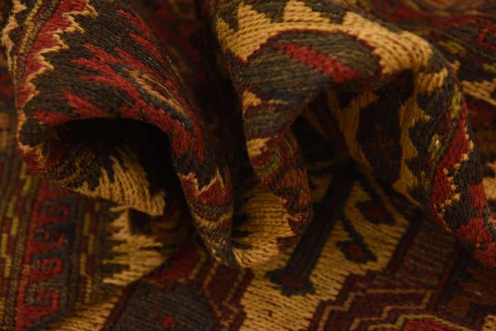 6' 7 x 9' Hand Knotted Sumak Oriental Wool Rug