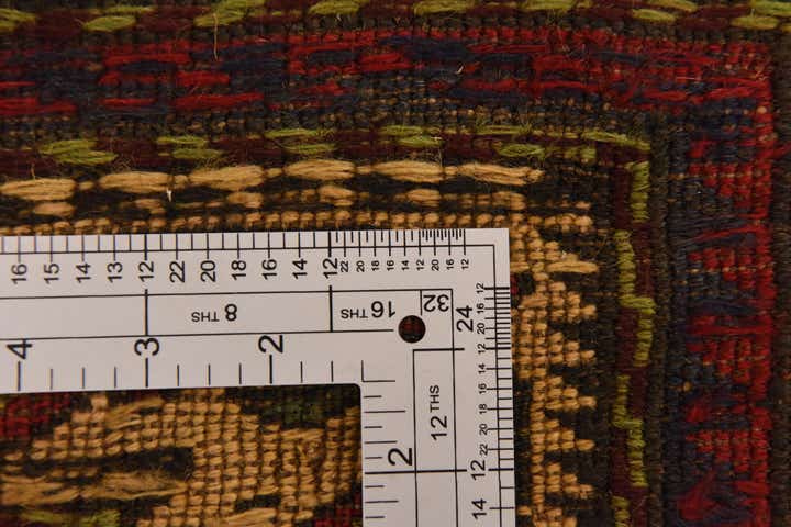 6' 7 x 9' Hand Knotted Sumak Oriental Wool Rug