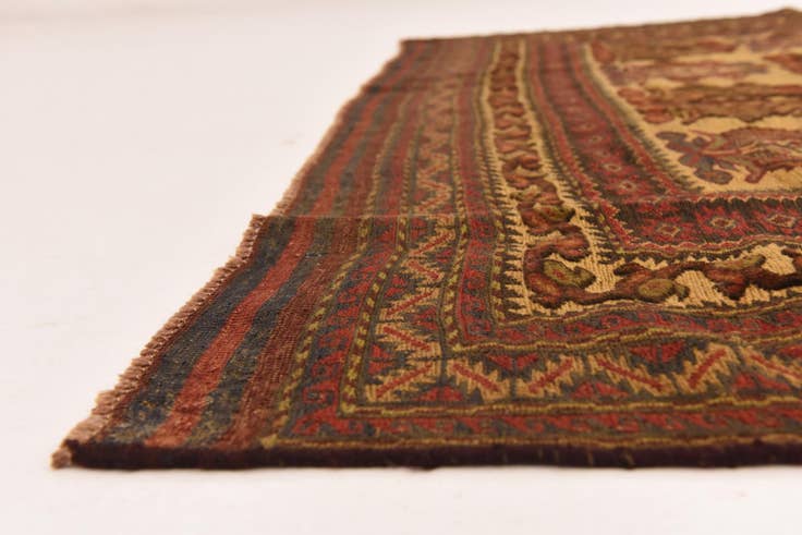 Detail image of 6' 7 x 9' Hand Knotted Sumak Oriental Wool Rug