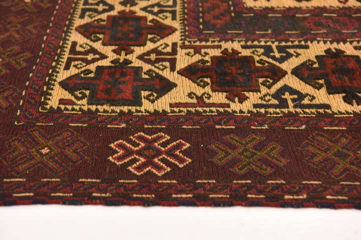 6' 4 x 9' 5 Hand Knotted Sumak Oriental Wool Rug