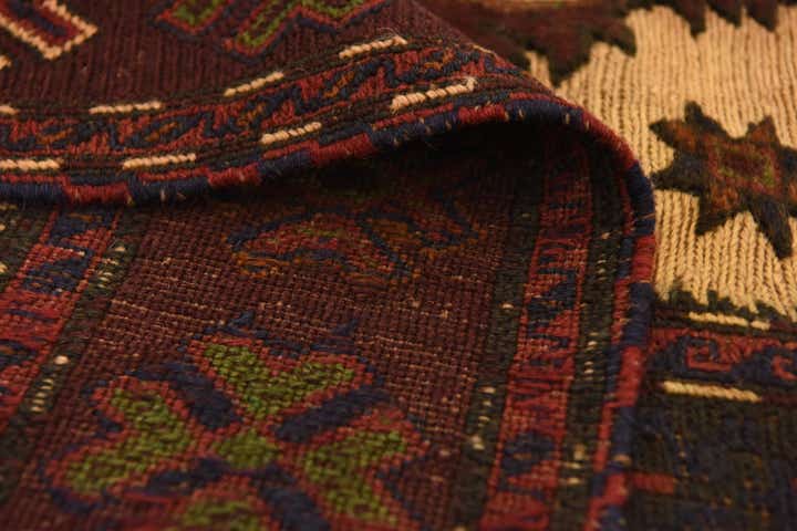 6' 4 x 9' 5 Hand Knotted Sumak Oriental Wool Rug