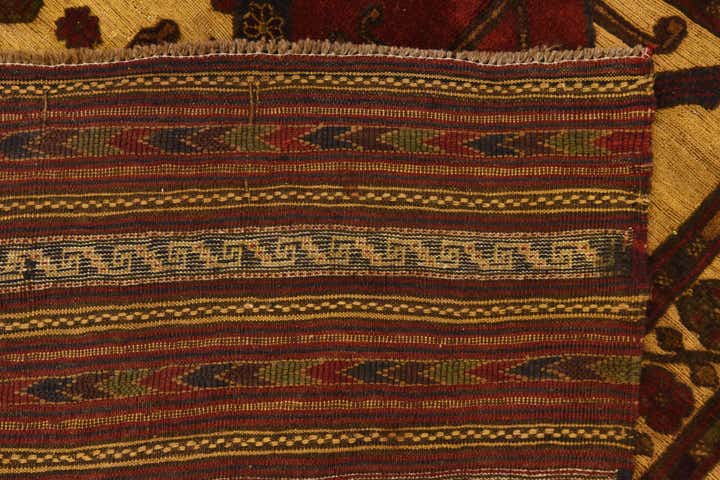 6' 7 x 9' 10 Hand Knotted Sumak Oriental Wool Rug