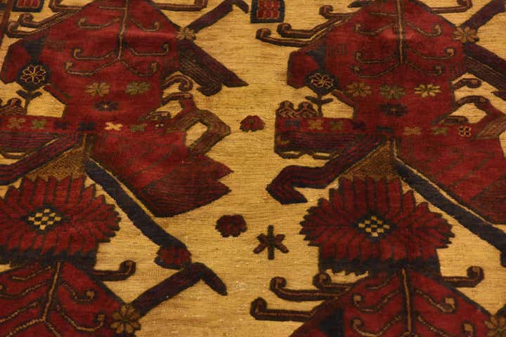 6' 7 x 9' 10 Hand Knotted Sumak Oriental Wool Rug