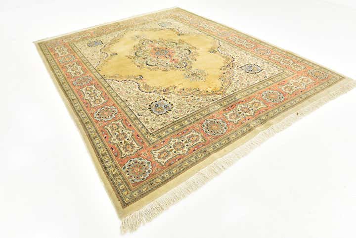 8' 2 x 10' 3 Hand Knotted Tabriz Oriental Wool Rug
