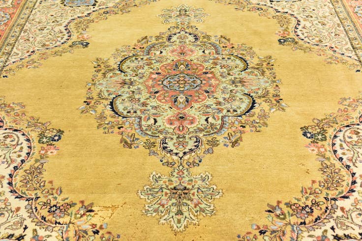 Detail image of 8' 2 x 10' 3 Hand Knotted Tabriz Oriental Wool Rug