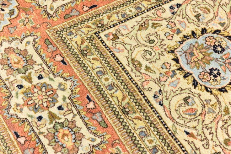 Detail image of 8' 2 x 10' 3 Hand Knotted Tabriz Oriental Wool Rug