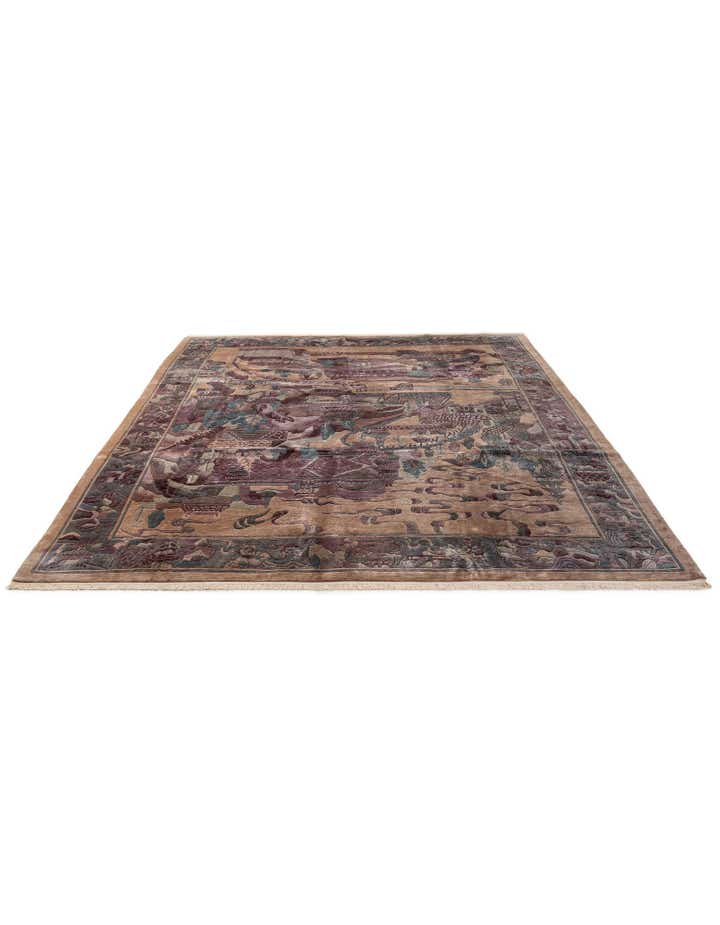 10' 1 x 12' 10 Hand Knotted Tibet Wool Rug