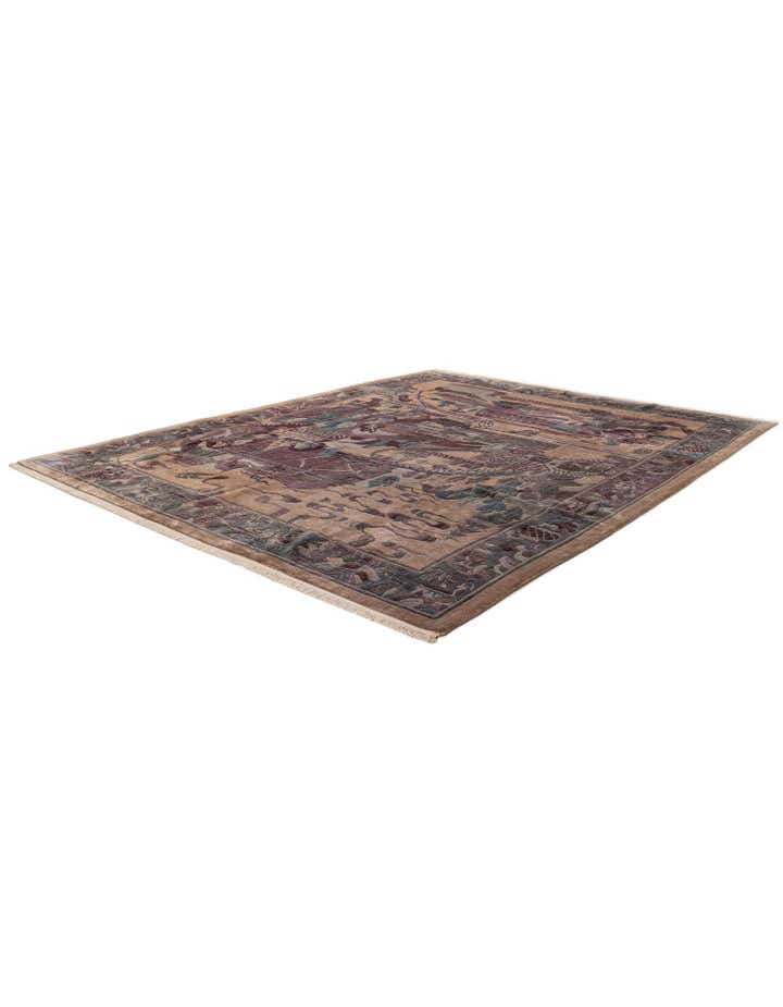 10' 1 x 12' 10 Hand Knotted Tibet Wool Rug