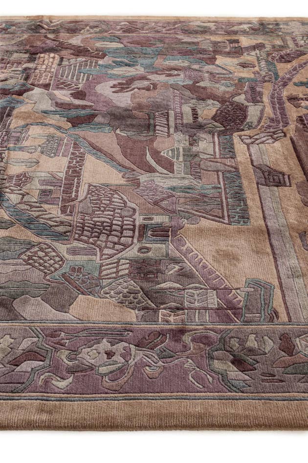 Detail image of 10' 1 x 12' 10 Hand Knotted Tibet Wool Rug